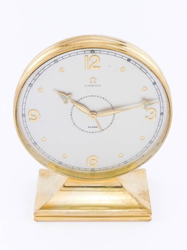 Omega Table clock with alarm, art deco - Picture 6 of 7
