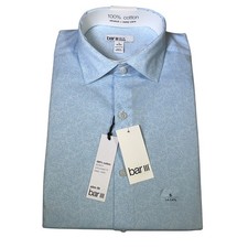 Bar III Men's Slim Fit Vintage Coral Dress Shirt, light blue 14-14.5 65