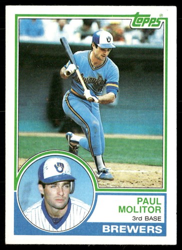 1983 Topps Paul Molitor 630 Milwaukee Brewers