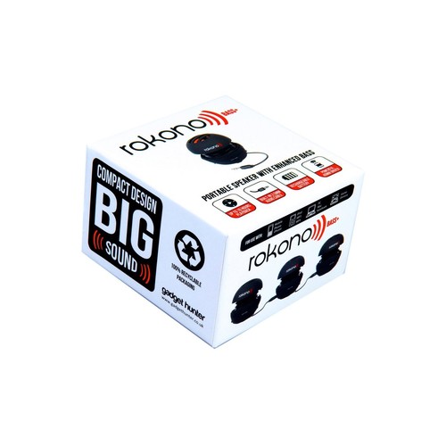 Rokono BASS+ Mini Speaker for iPhone / iPad / iPod / MP3 Player / Laptop - Black - Picture 4 of 4