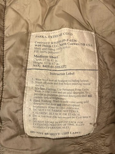 Used Medium Need Repair Wild Things Extreme Cold Parka Happy Jacket*mocinc.1982* - Bild 25 von 74