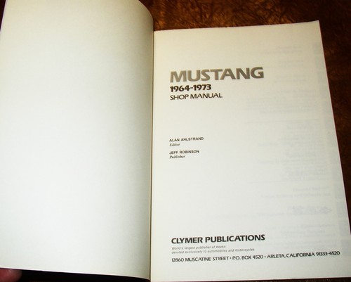 1971 1970 1969 1968 1967 1966 1965 Ford Mustang 2 Shop Manuals & Brochure Orig! - Picture 6 of 8