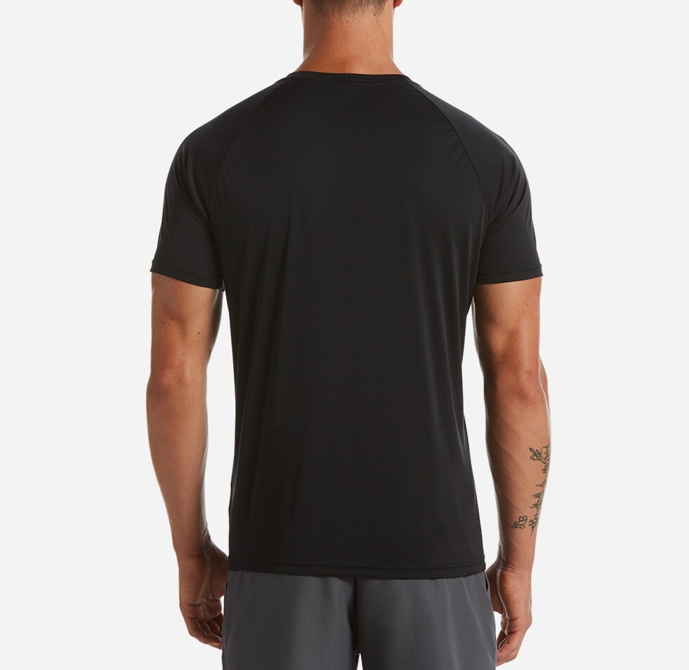 Nike Swim Men's Short-Sleeve Hydroguard Swim Shirt Dri- Fit