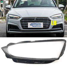 For Audi A5 2017-2020 S5 RS5 Left Driver Headlight Glass Lens Clear Cover+Glue
