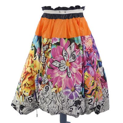 Mary Katrantzou Archiv Ballonrock Blumen Uhr Druck Avantgarde Skulptur