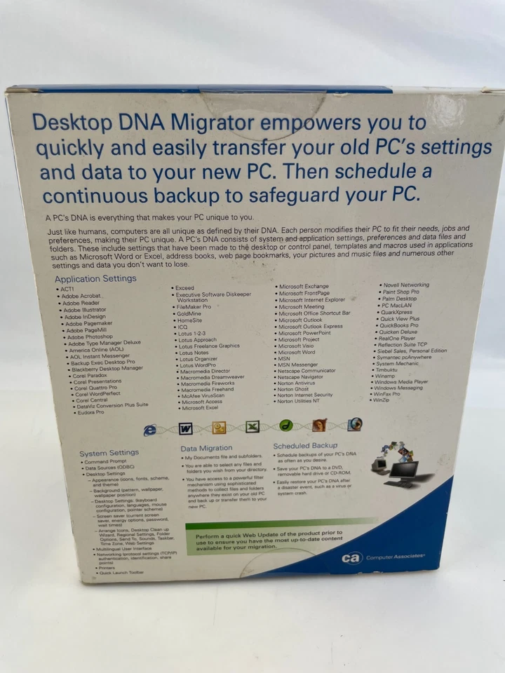 Computer Associates Desktop® DNA Migrator Professional 4.7 - Image 3 of 4