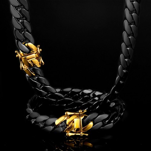 14mm Miami Stainless Steel Snake Chain Necklace Bracelet Copper Clasp Jewelry - Picture 6 of 29