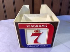 Vintage Seagram's Seven Crown Bar Claremould Plastic Advertising Container