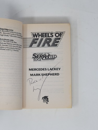 MERCEDES LACKEY & MARK SHEPHERD SIGNED 1ST - Wheels of Fire, Serrated Edge #2 - Picture 2 of 5