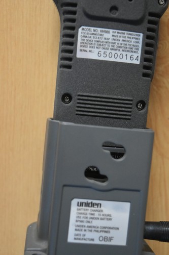 UNIDEN HH980 VHF MARINE HAND HELD TRANSCIEVER - Zdjęcie 4 z 4