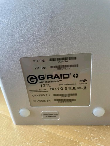 G-Technology G-Raid with Thunderbolt 12TB - Picture 4 of 10