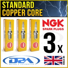 3x NGK BKR5EKU 3964 Standard Spark Plug