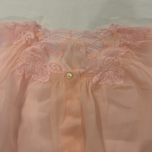Vtg Lorraine Lingerie Nightgown Button Front Lace Satin Cottage Grandma Core Sm - Picture 9 of 14