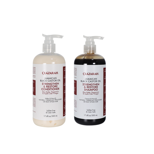 OlaZarah Jamaican Black Castor Shampoo & Conditioner, 17 oz (combination) - 第 1/3 張圖片