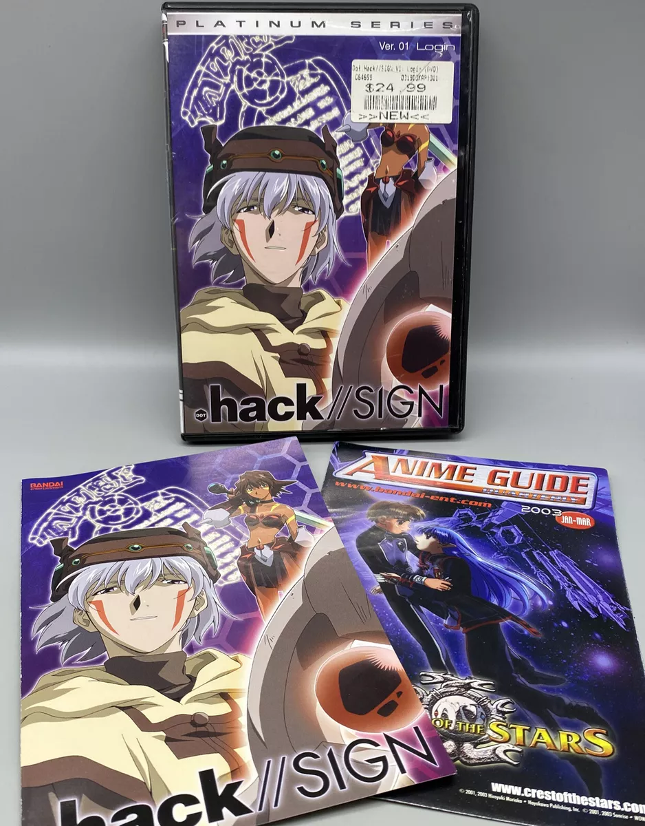 Hack SIGN Vol 1 Login Platinum Series DVD Anime