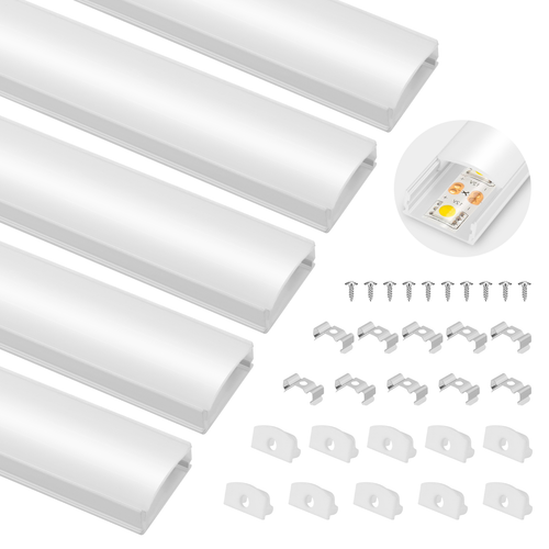Profilo in alluminio LED angolo anodizzato profilo canale binario in alluminio barra profilo in alluminio DE - Foto 5 di 44