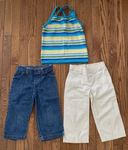 EUC Girls Gymboree Summer Sea Splash Knit Sweater Tank Sz 6 Jumping Beans Capris - Picture 5 of 10