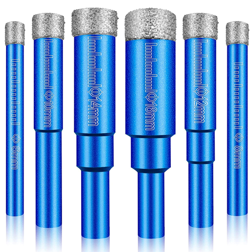 Dry Diamond Drill Bits Set 6 Pcs Small 