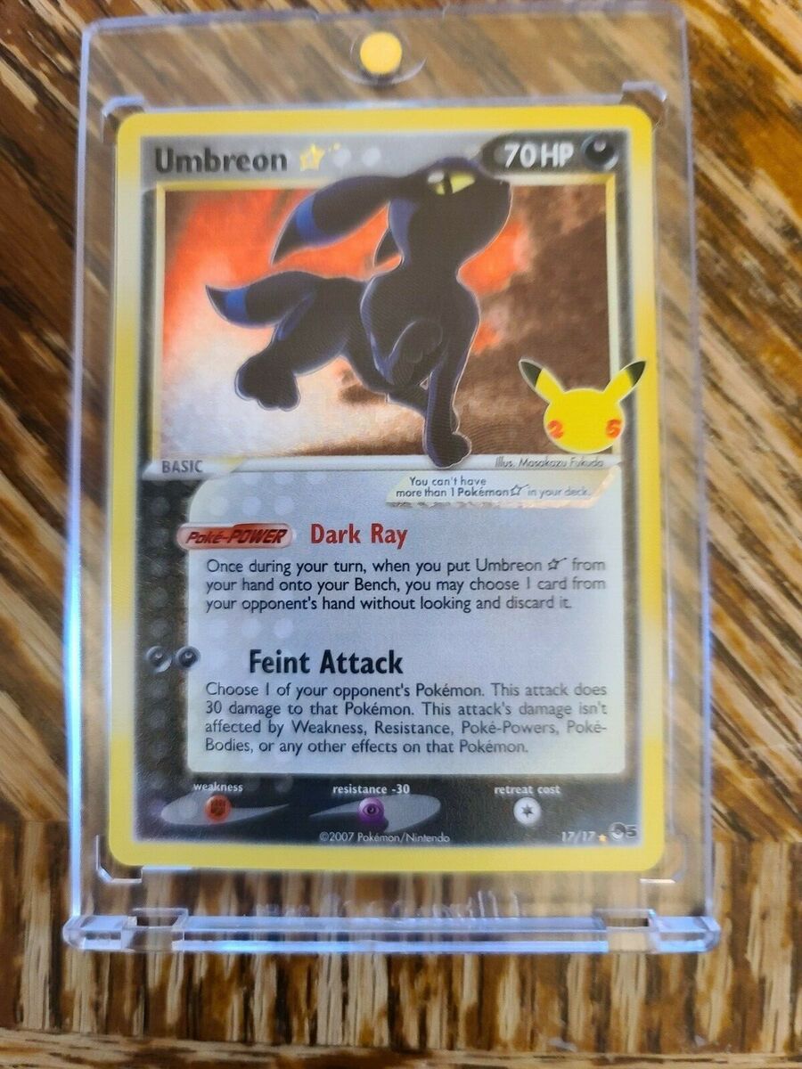 Pokemon Celebrations Umbreon Gold Star 17/17 - Near Mint Pokemon Celebrations Umbreon Gold Star 17/17 - Near Mint