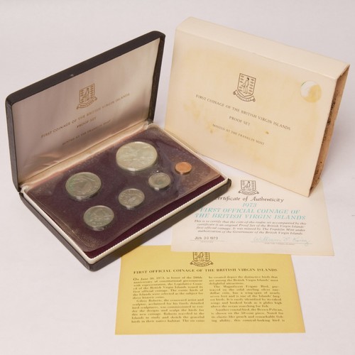 1973 First Coinage of the British Virgin Islands Proof Set