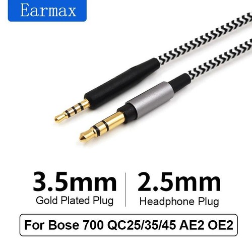Cable de nailon OFC de alta pureza para Sennheiser PCX450 PCX480 PCX550 3,5 mm a 2,5 mm - Imagen 3 de 14