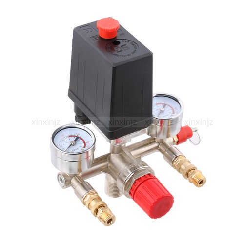 Medidores de válvula de control de interruptor de presión de compresor de aire de un solo puerto ajustables - Imagen 2 de 5