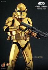 Hot Toys MMS735 STAR WARS 1/6 Clone Trooper Gold Chrome Version IN STOCK