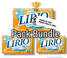3 Pck Lirio Laundry Soap Bars Home Household Cleaning Fabric Stain Remover Manch