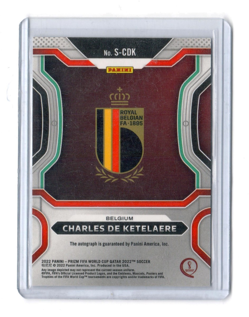 シャルル・デ・ケテラーレ PANINI PRIZM 2022 auto 自筆 Charles De Ketelaere 2022 Panini Prizm World Cup Qatar Signatures