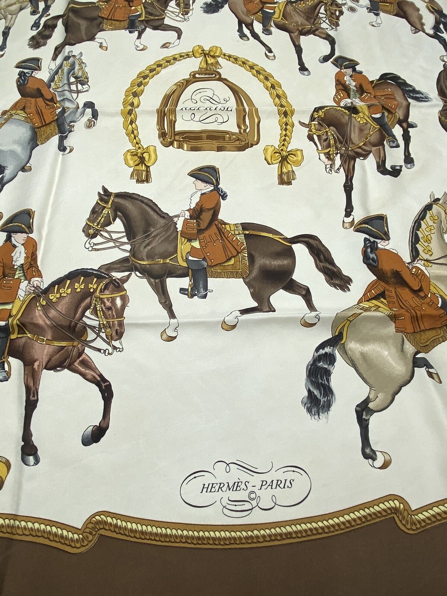 Hermès Silk Scarf REPRISE Vintage Carré 90 Authentic by