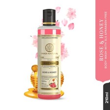Khadi Natural Rose Honey Body Wash Cleanser For Healthy  Glowing Skin 210 ML