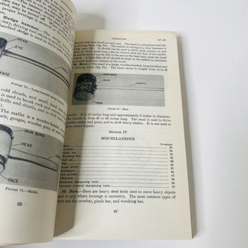 1943 MAY 6 CARPENTRY TECHNICAL MANUAL - WAR DEPARTMENT TM 5-226 - Picture 8 of 12