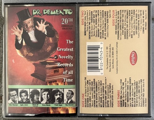 20th Anniversary Collection Dr. Demento Cassette Tape Set Weird Al Fish Heads - Imagen 2 de 5