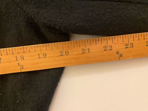 Ladies Women’s Black Wool Size L 100% Wool Coat By Icelandic Design Winter - Picture 10 of 14