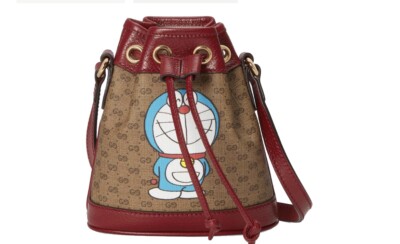 Brand New Gucci X DORAEMON x GUCCI mini bucket bag Purse