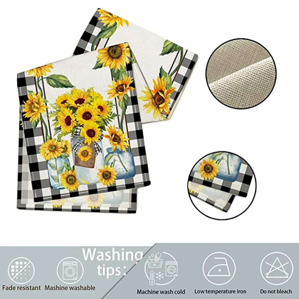 Halloween Table Runner 13x72 Inches Grimace Pumpkin Bats Dining Table Runners - Image 4 of 4