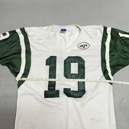 Vintage Champion New York Jets Keyshawn Johnson 19 USA Away Jersey Mens Size 40 - Picture 12 of 12