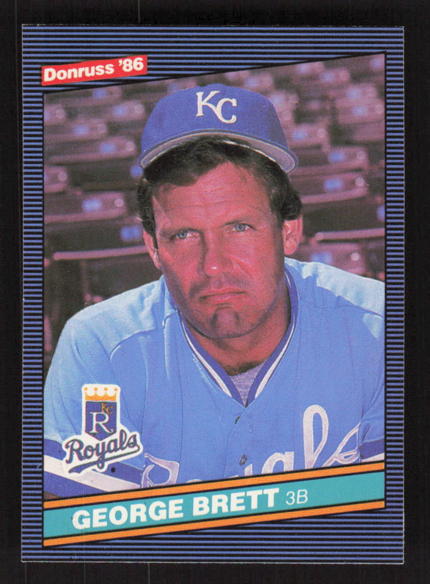George Brett #53 Baseball Cards 1986 Donruss trading card — raw and PSA graded price guide