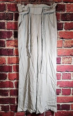 Thread and Supply Blue Wide Leg Pull On Pants Size S C77