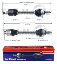SurTrack Pair Set of 2 Front CV Axle Shafts For Acura Vigor 1992-1994