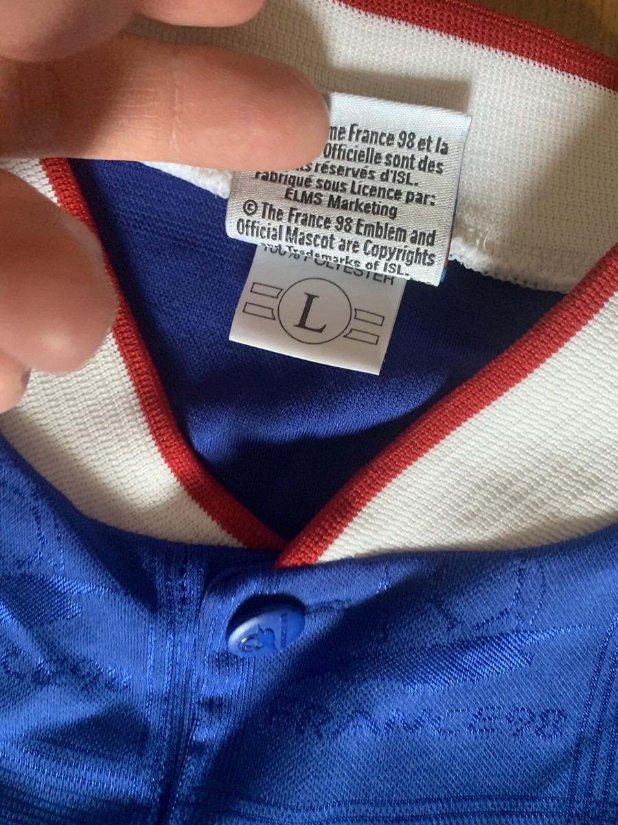 France 98 World Cup 1998 football soccer vintage promo shirt