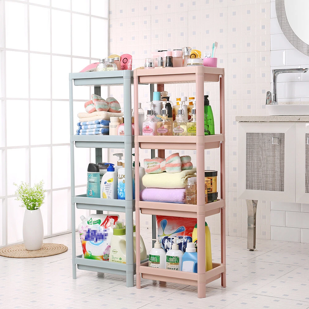 3 4 Tier Shelves Kitchen Storage Rack Vegetable Gap Holder Bathroom Narrow Shelf