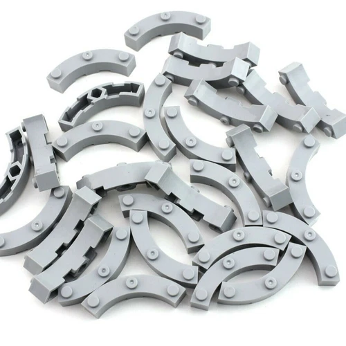 TCM BRICKS Light Bluish Gray 4x4 Round Corner Macaroni Brick X24 Compatible Part