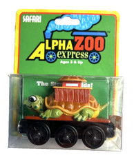 Safari Alpha Zoo Express Bruce the Turtle Train DECAL OFF Wooden Railway NIP2