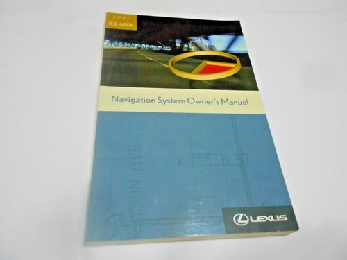 2007 LEXUS RX 400h OWNER MANUAL 6 PC SET w/NAVIGATION & BLACK LEXUS CASE OEM. - Picture 3 of 5