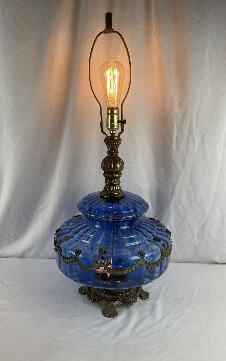 Mid Century Modern MCM Hollywood Regency Blue Falkenstein