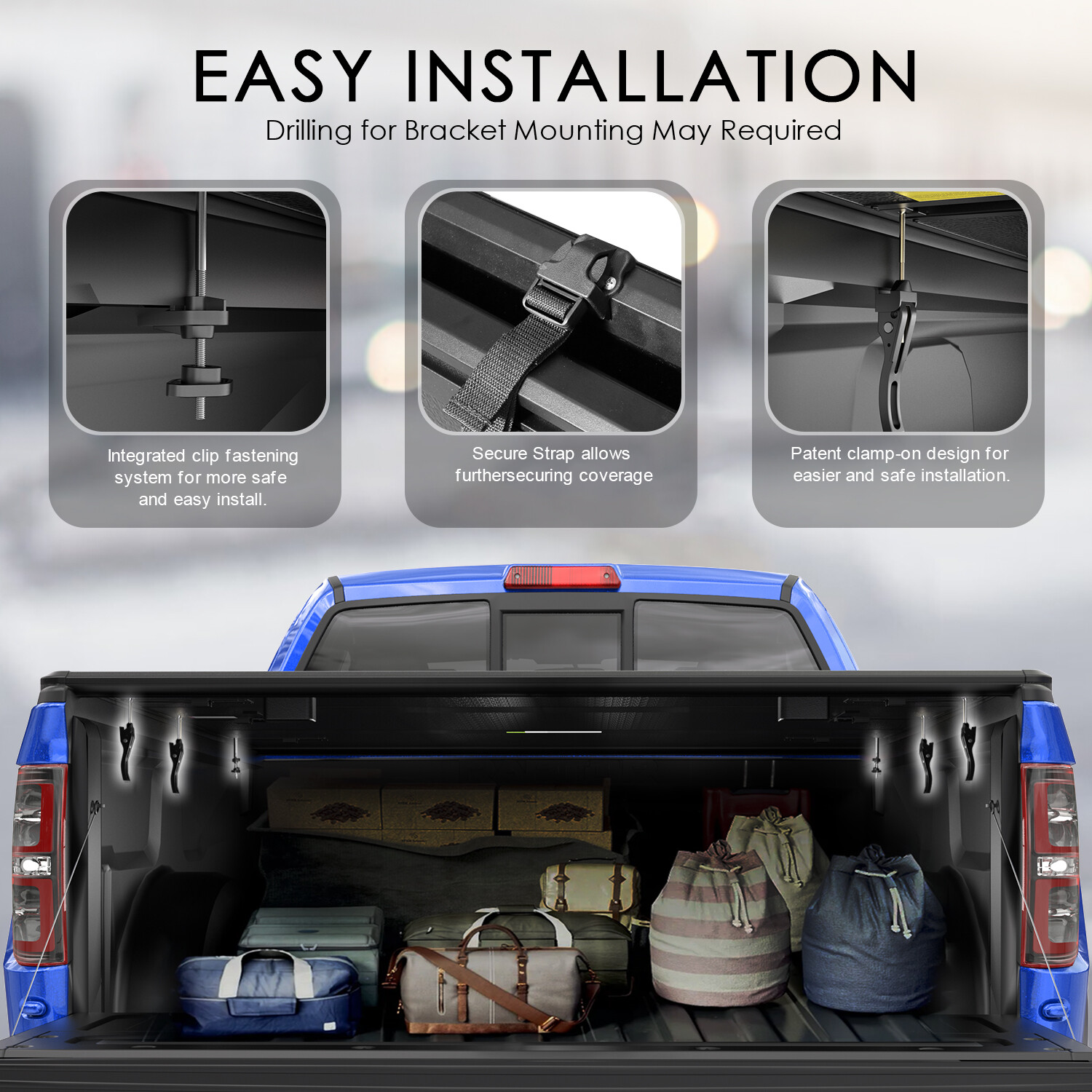 6FT Fiberglass Hard Truck Bed Tonneau Cover For 19821993 Chevy S10 GMC