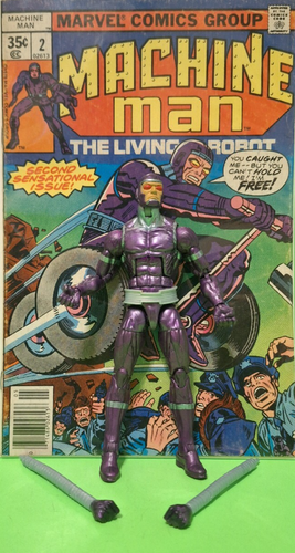 Marvel Legends MACHINE MAN - ALLFATHER BAF WAVE +COMIC MACHINE MAN ( 1978 ) # 2