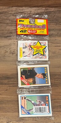1988 Topps Baseball Rack Pack All-star Game Commemorative Pack- Sealed