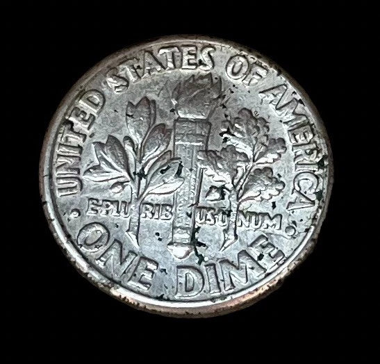 1981 “D” Roosevelt Dime Strike Error, Missing Letters Error - Image 2 of 2